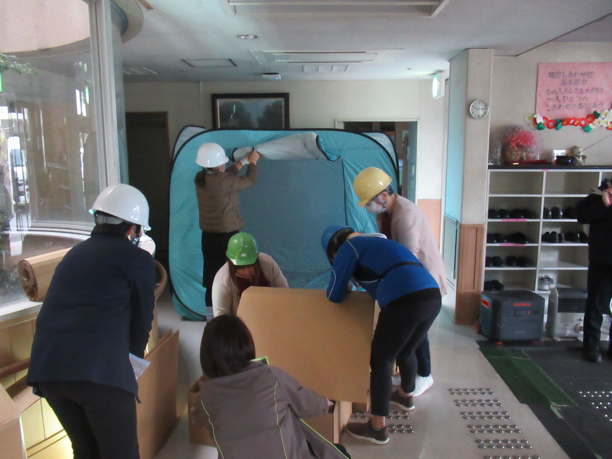 基幹福祉避難所の開設訓練を行いました⛺